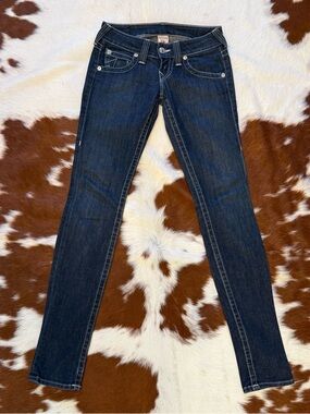 True Religion Women’s Dark Skinny Jeans 25